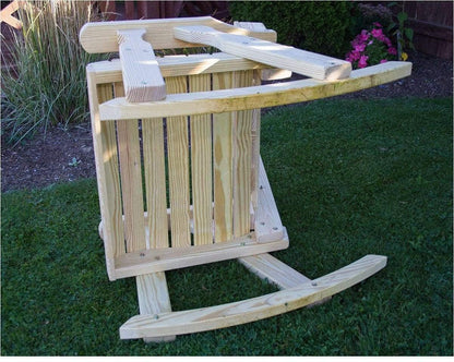 Creekvine Designs Behandelte Pine Curveback Schaukelstuhl