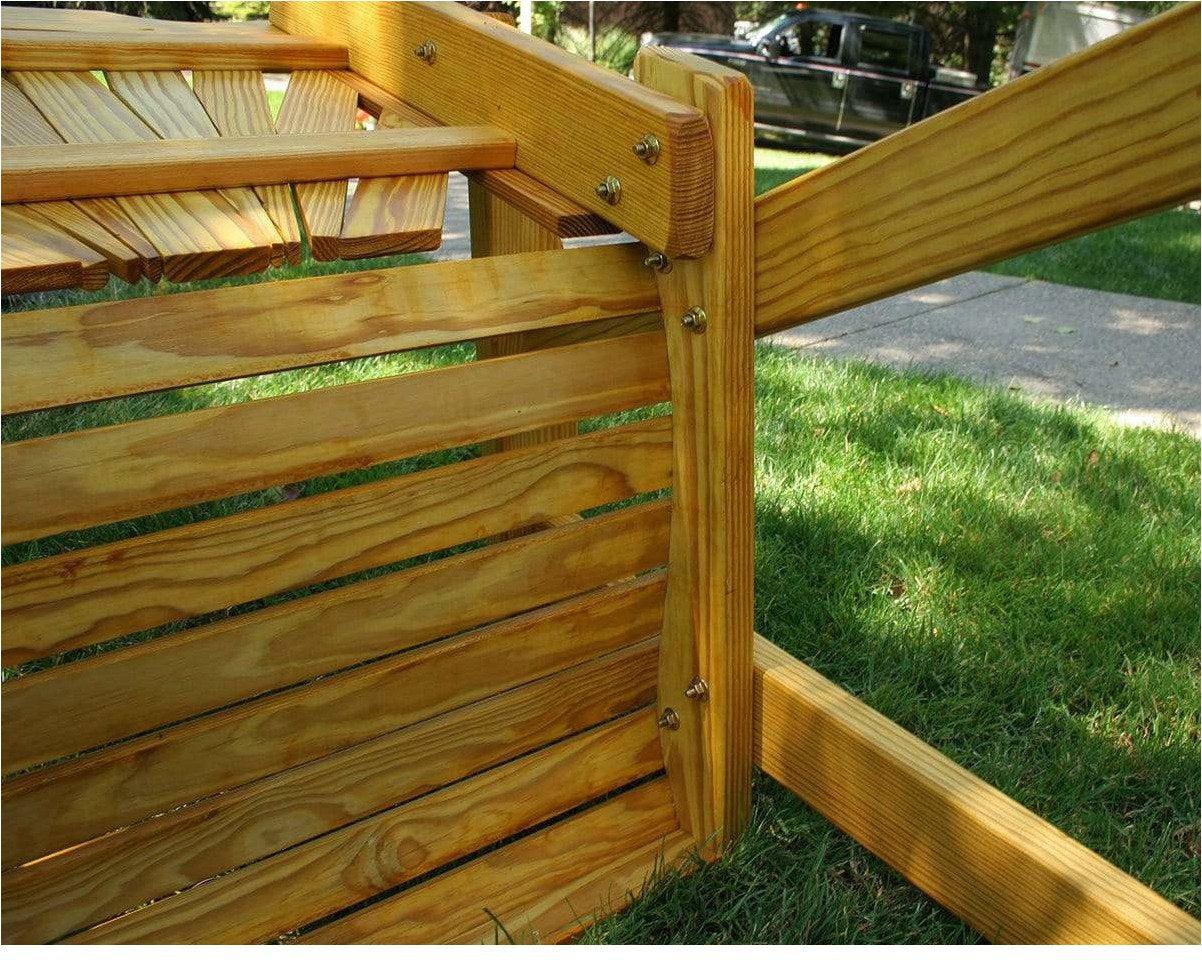 Creekvine Designs Behandelte Pine Fanback Patio Stuhl