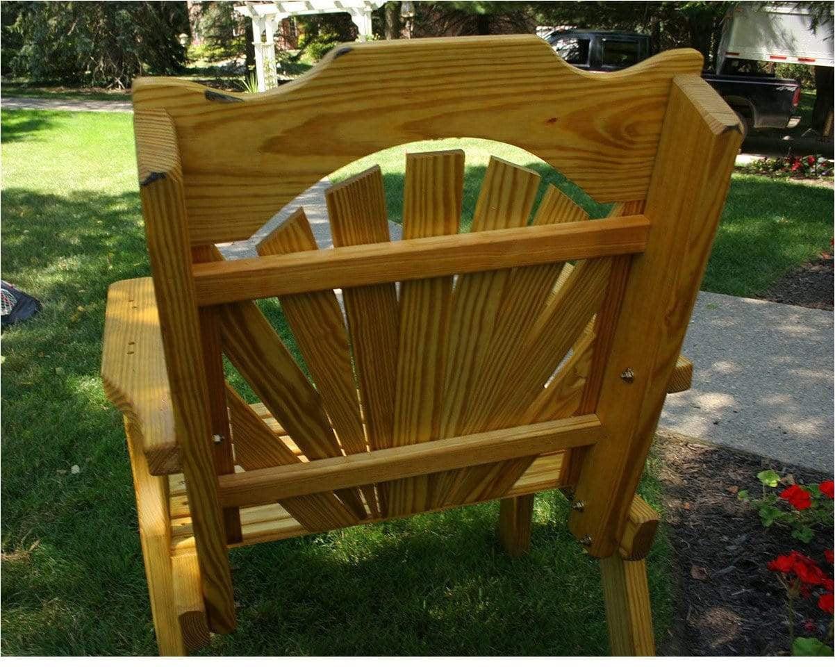 Creekvine Designs Behandelte Pine Fanback Patio Stuhl