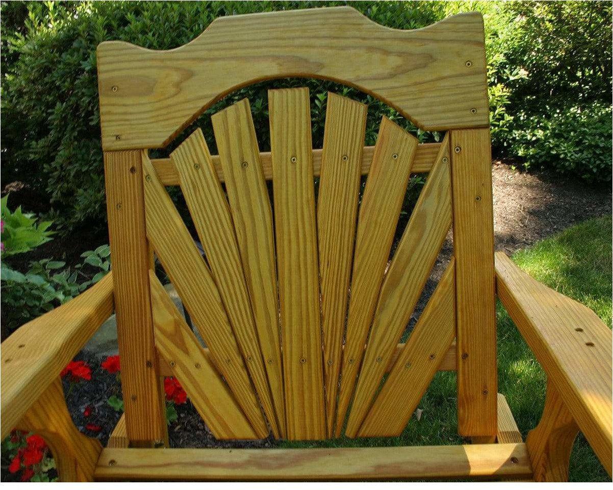 Creekvine Designs Behandelte Pine Fanback Patio Stuhl