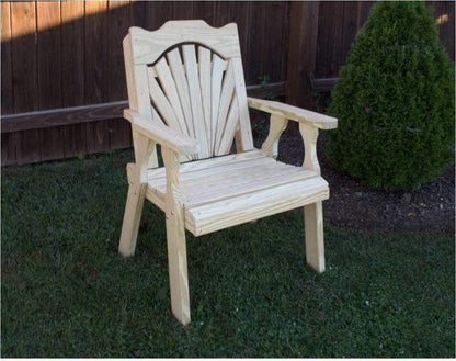 Creekvine Designs Behandelte Pine Fanback Patio Stuhl