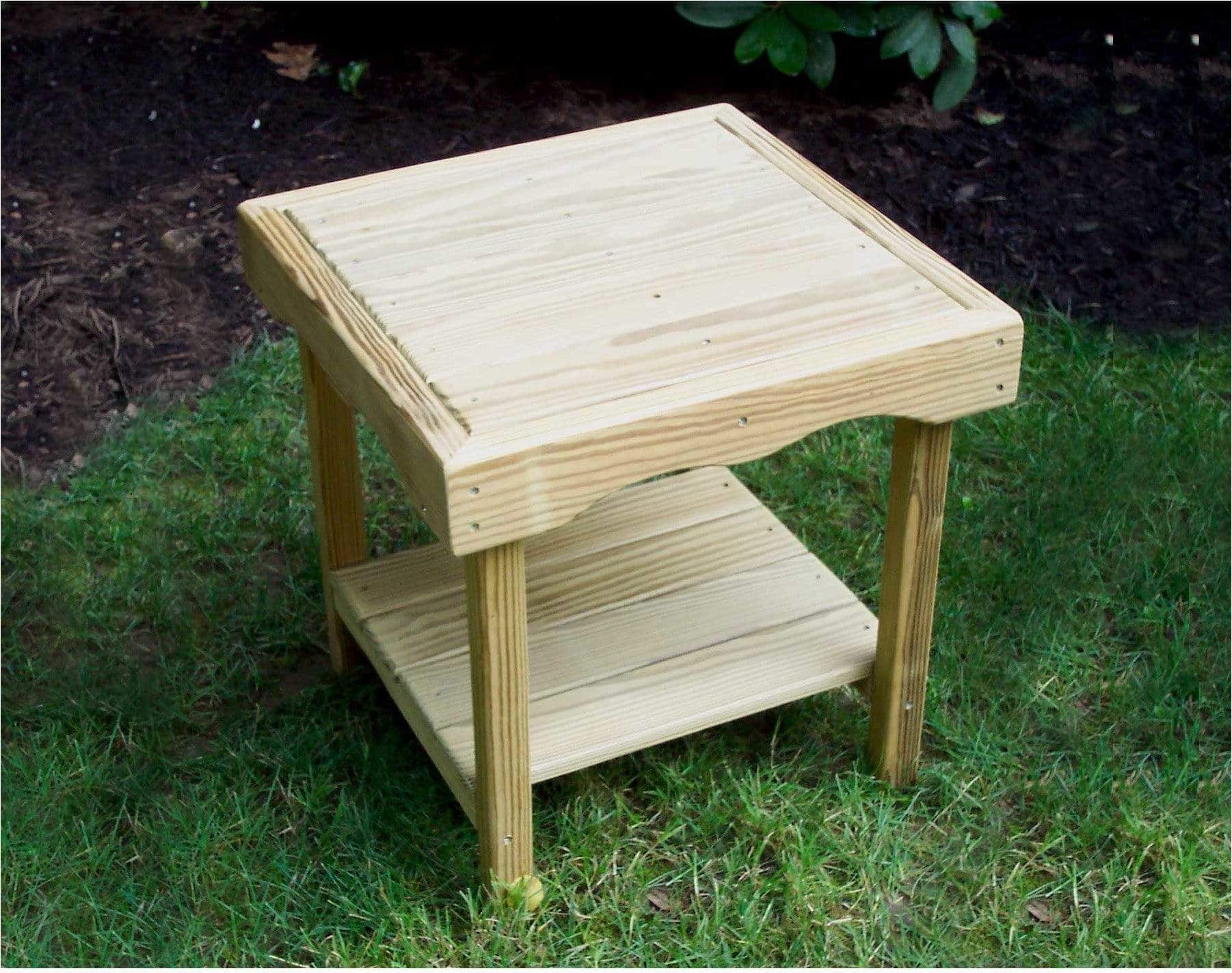 Creekvine Designs Behandelte Kiefer Rechteckigen Endtisch