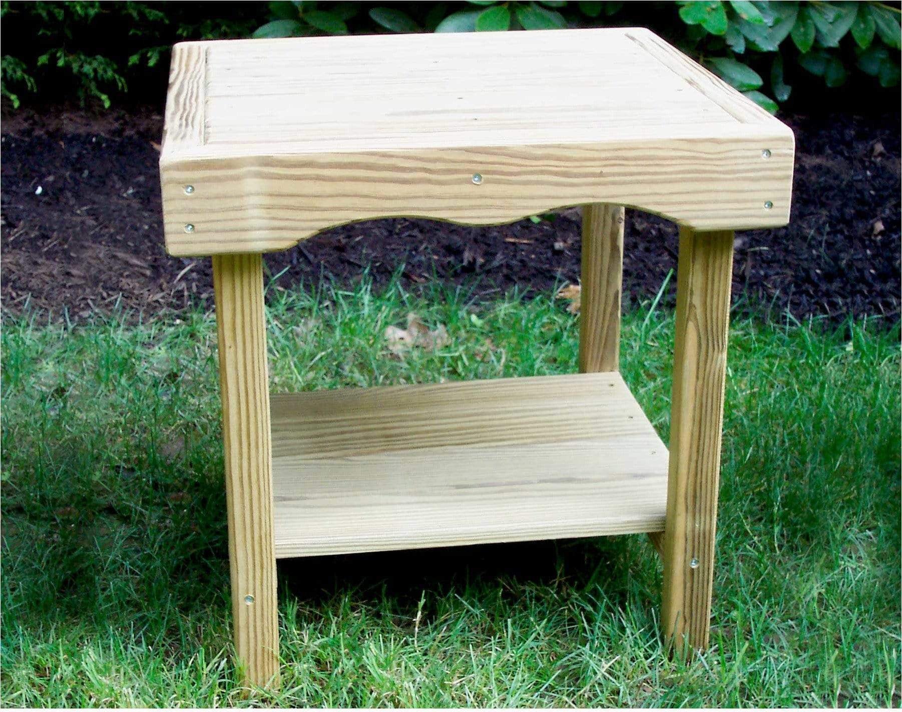 Creekvine Designs Behandelte Kiefer Rechteckigen Endtisch
