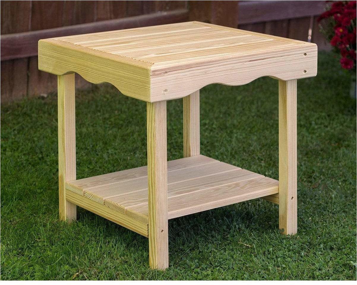 Creekvine Designs Behandelte Kiefer Rechteckigen Endtisch