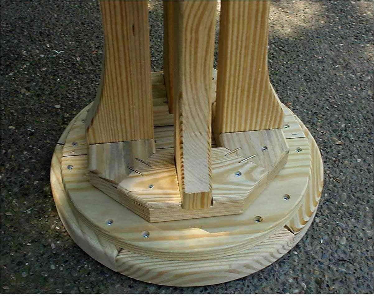 Creekvine Designs Behandelt Pine Star Design Pub Hocker