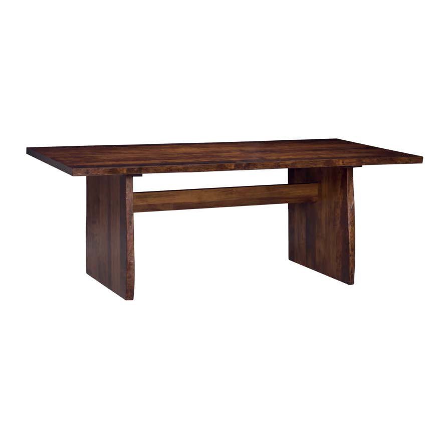 Barkman Möbel Live Edge Esszimmerbank mit Panel Base