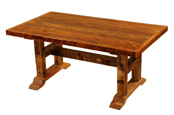 Fireside Lodge Barnwood Rechteckige Holz Esstisch