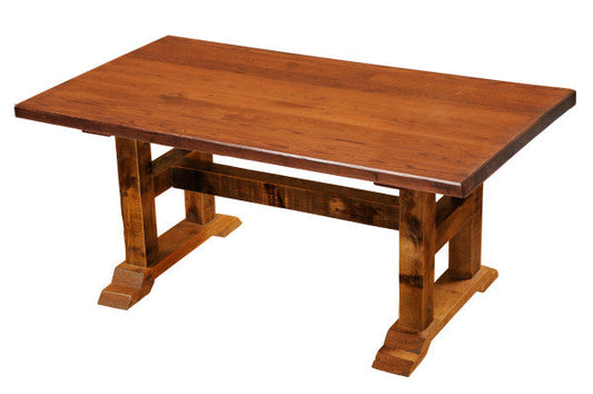 Fireside Lodge Barnwood Rechteckige Holz Esstisch