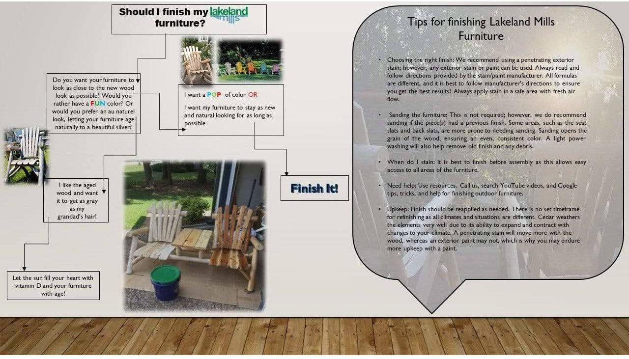 Lakeland Mills Cedar Log 4' Yard Swing