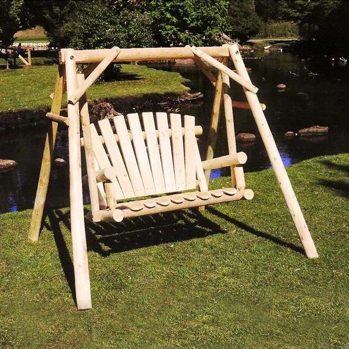 Lakeland Mills Cedar Log 5' Yard Swing