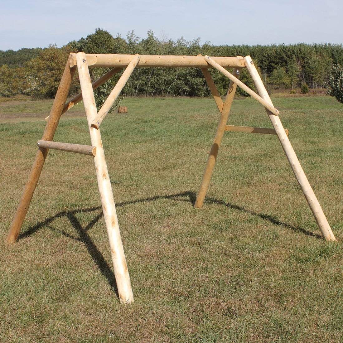 Lakeland Mills Cedar Log A-Frame 4' Swing Mount