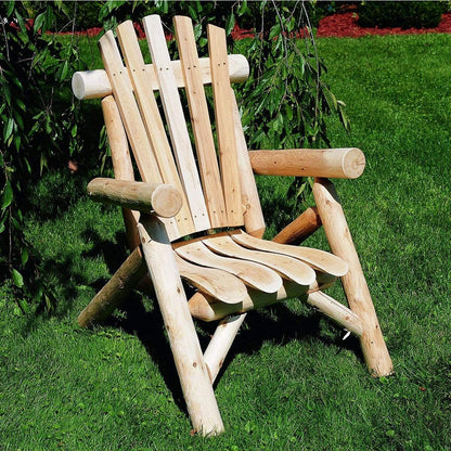 Lakeland Mills Cedar Log Loungesessel