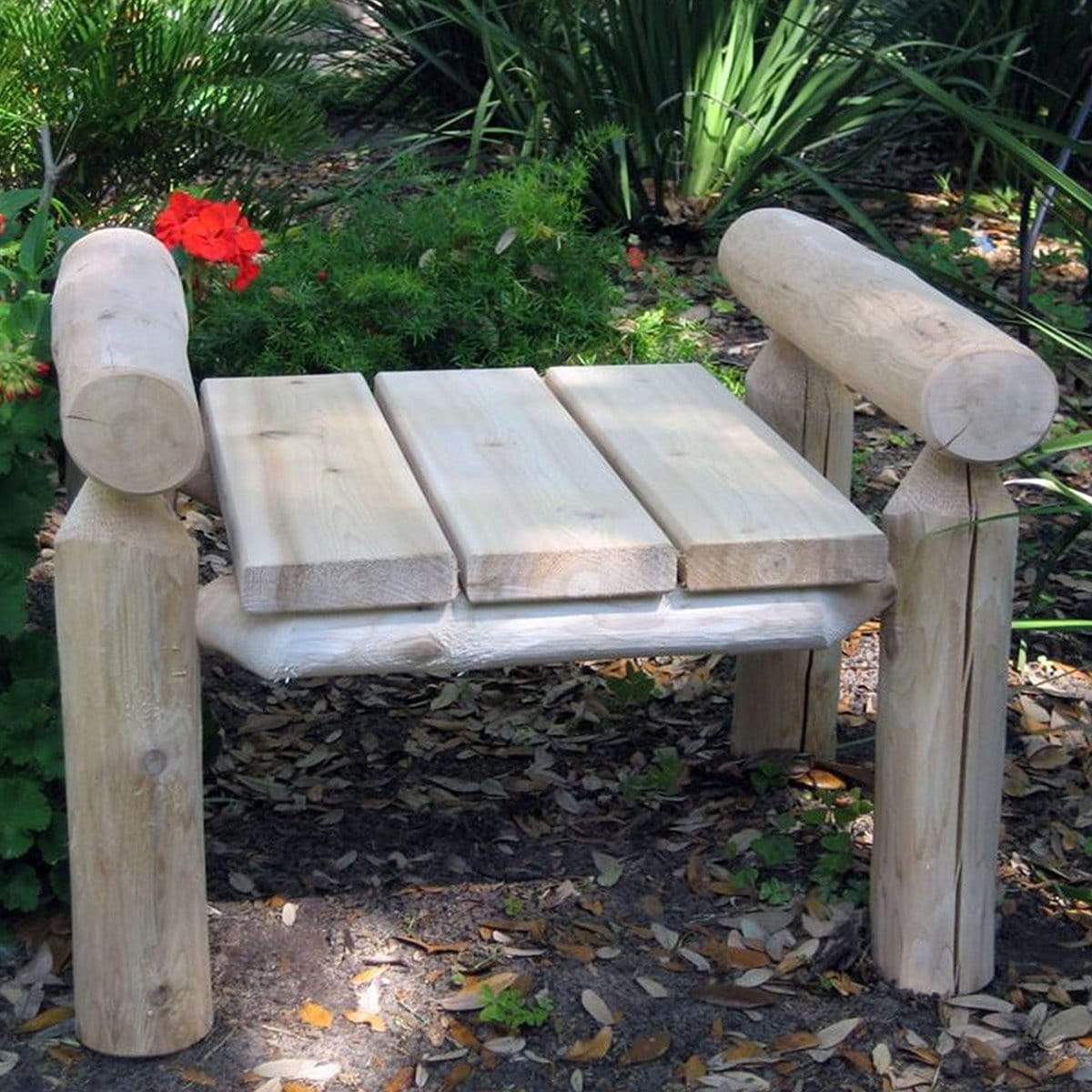 Lakeland Mills Cedar Log Ottoman