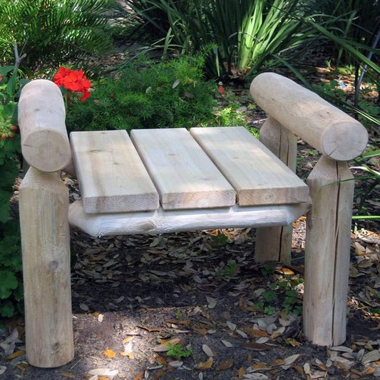 Lakeland Mills Cedar Log Ottoman
