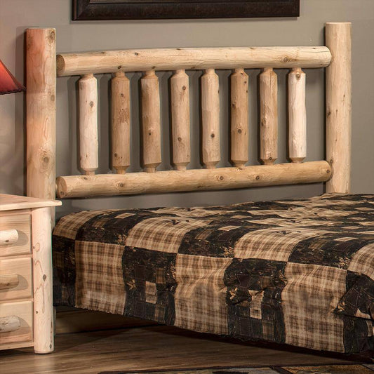 Lakeland Mills Cedar Log Queen Headboard