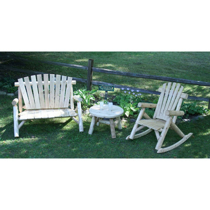 Lakeland Mills Cedar Log Round Couchtisch