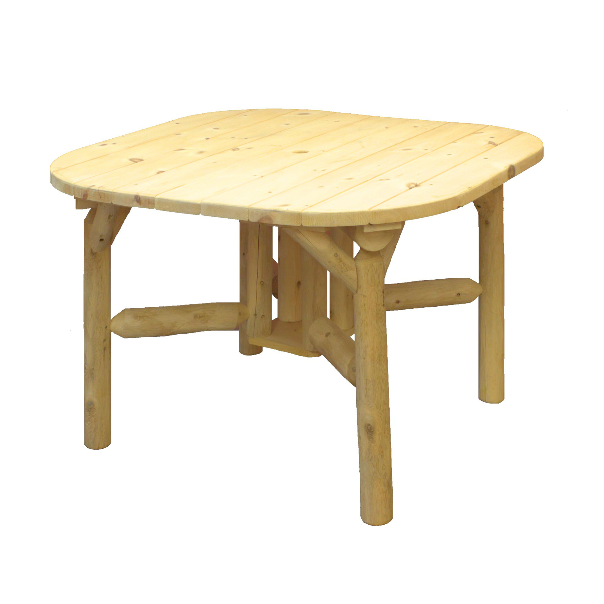 Lakeland Mills Cedar Log Outdoor-Esstisch