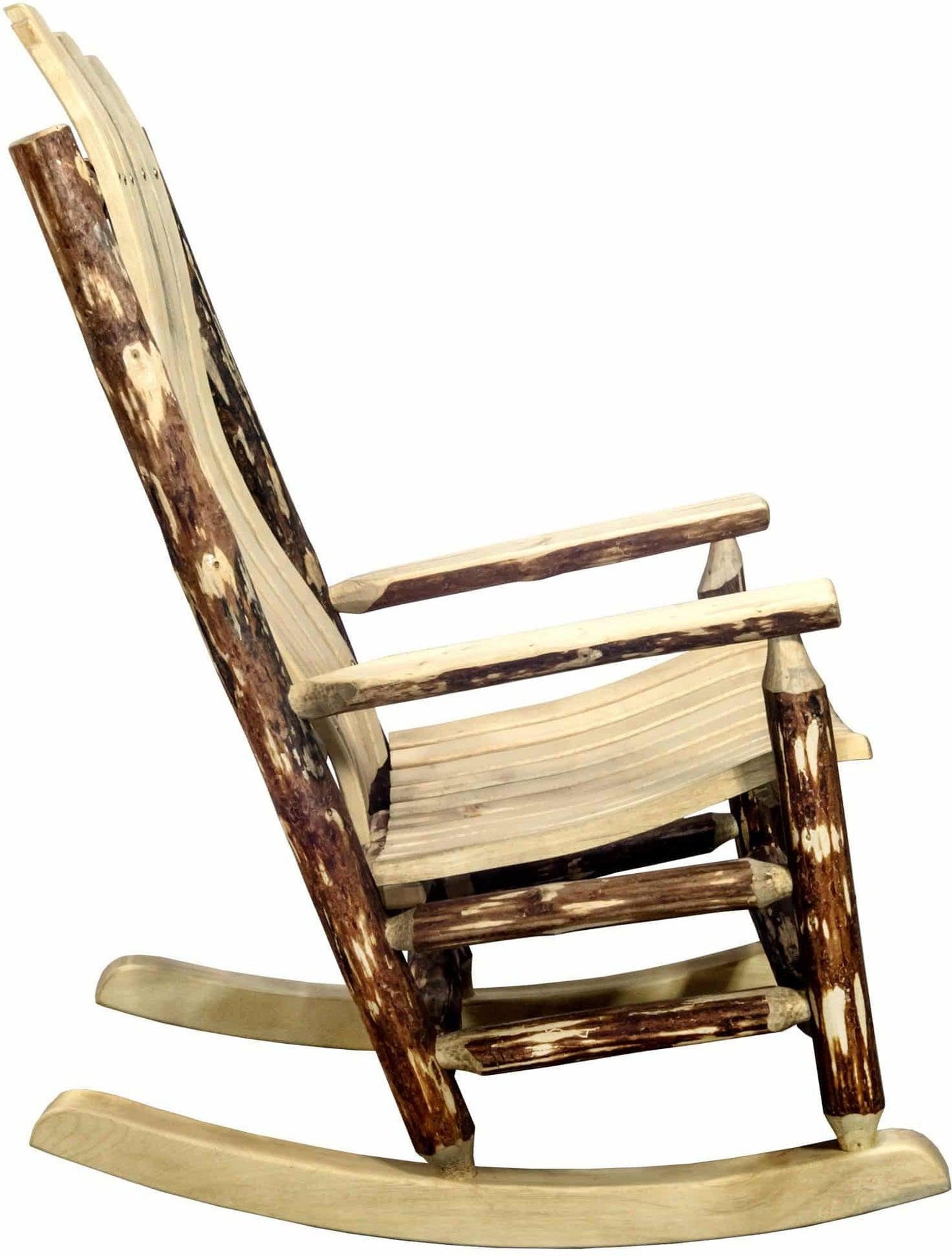 Montana Woodworks Glacier Country Kollektion Adult Log Rocker (Extrem Stain Finish)