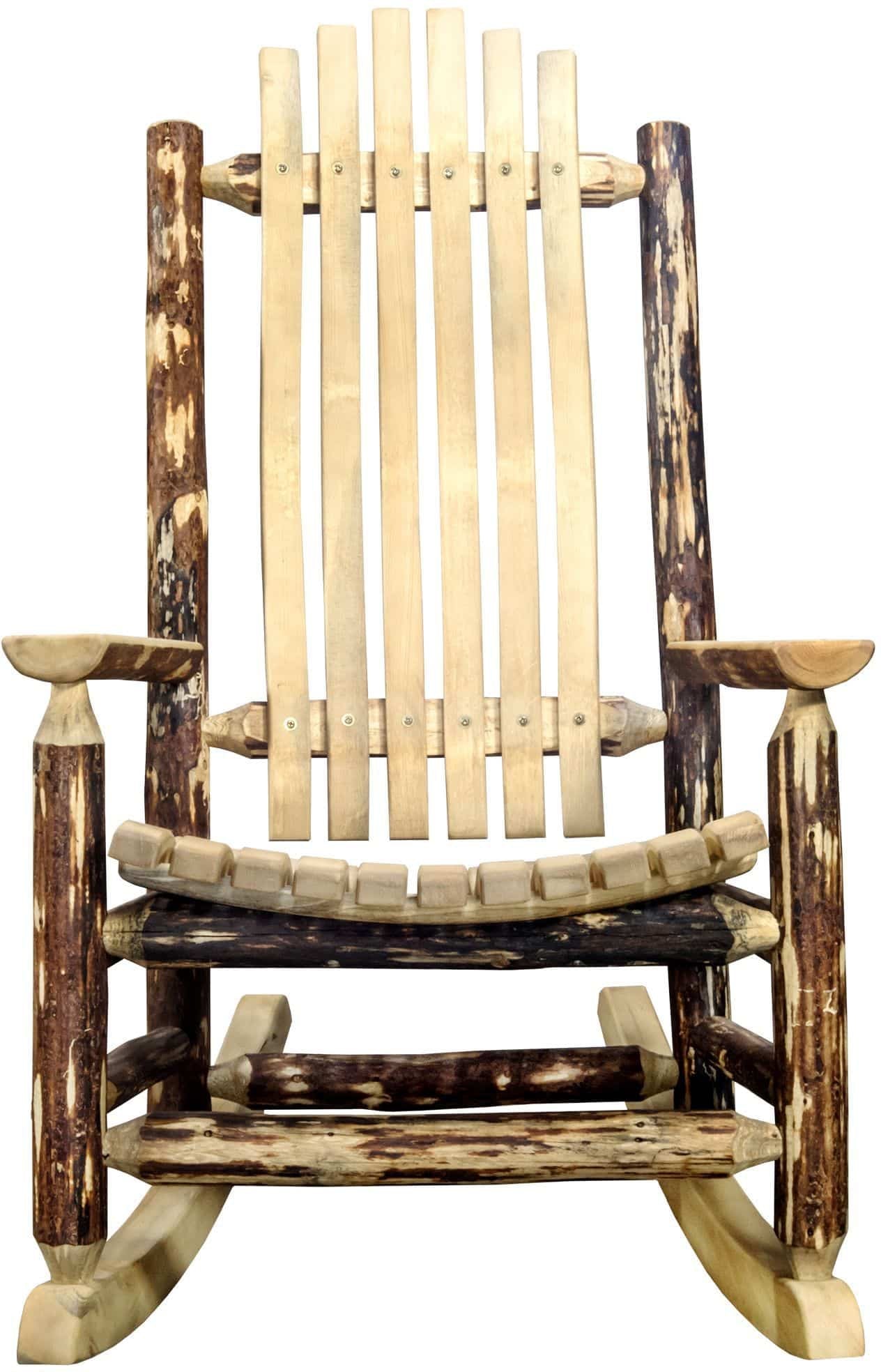 Montana Woodworks Glacier Country Kollektion Adult Log Rocker (Extrem Stain Finish)