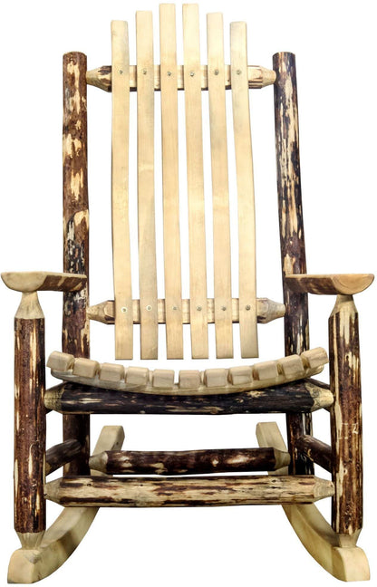 Montana Woodworks Glacier Country Kollektion Adult Log Rocker (Extrem Stain Finish)