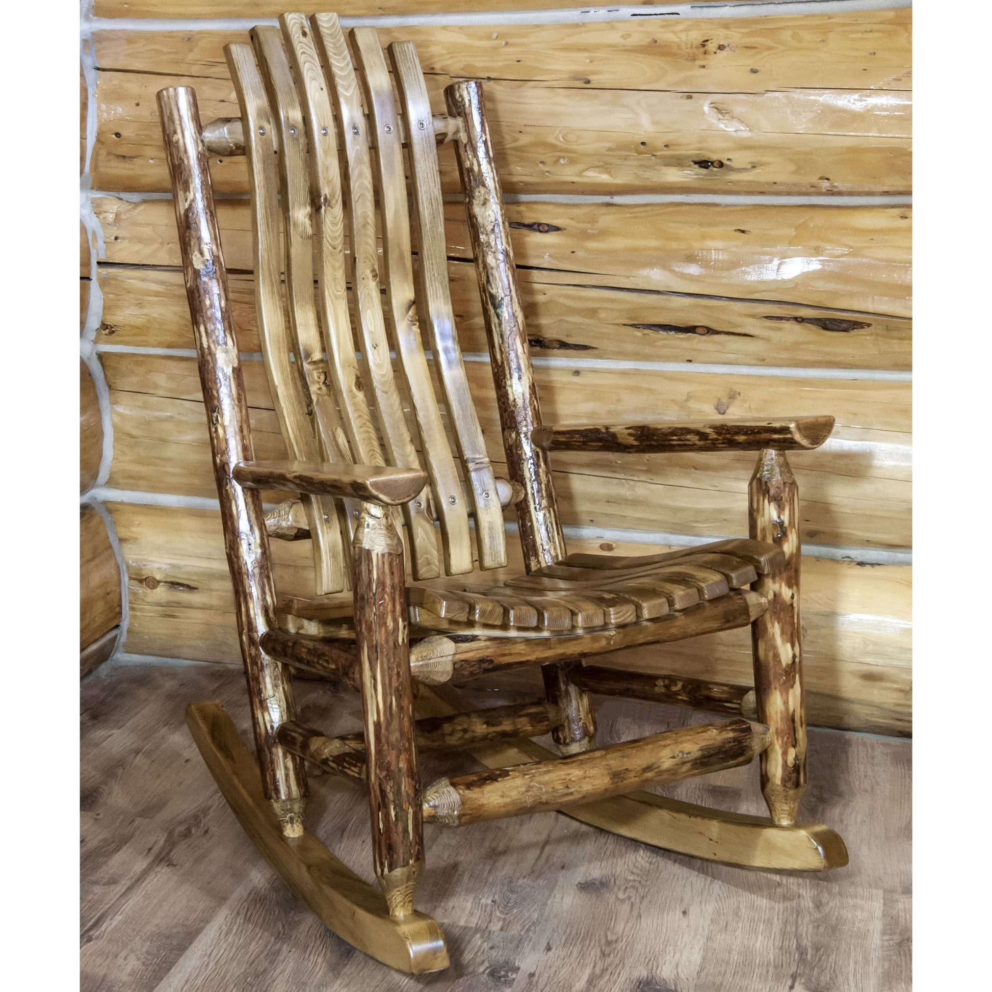 Montana Woodworks Glacier Country Kollektion für Erwachsene Log Rocker