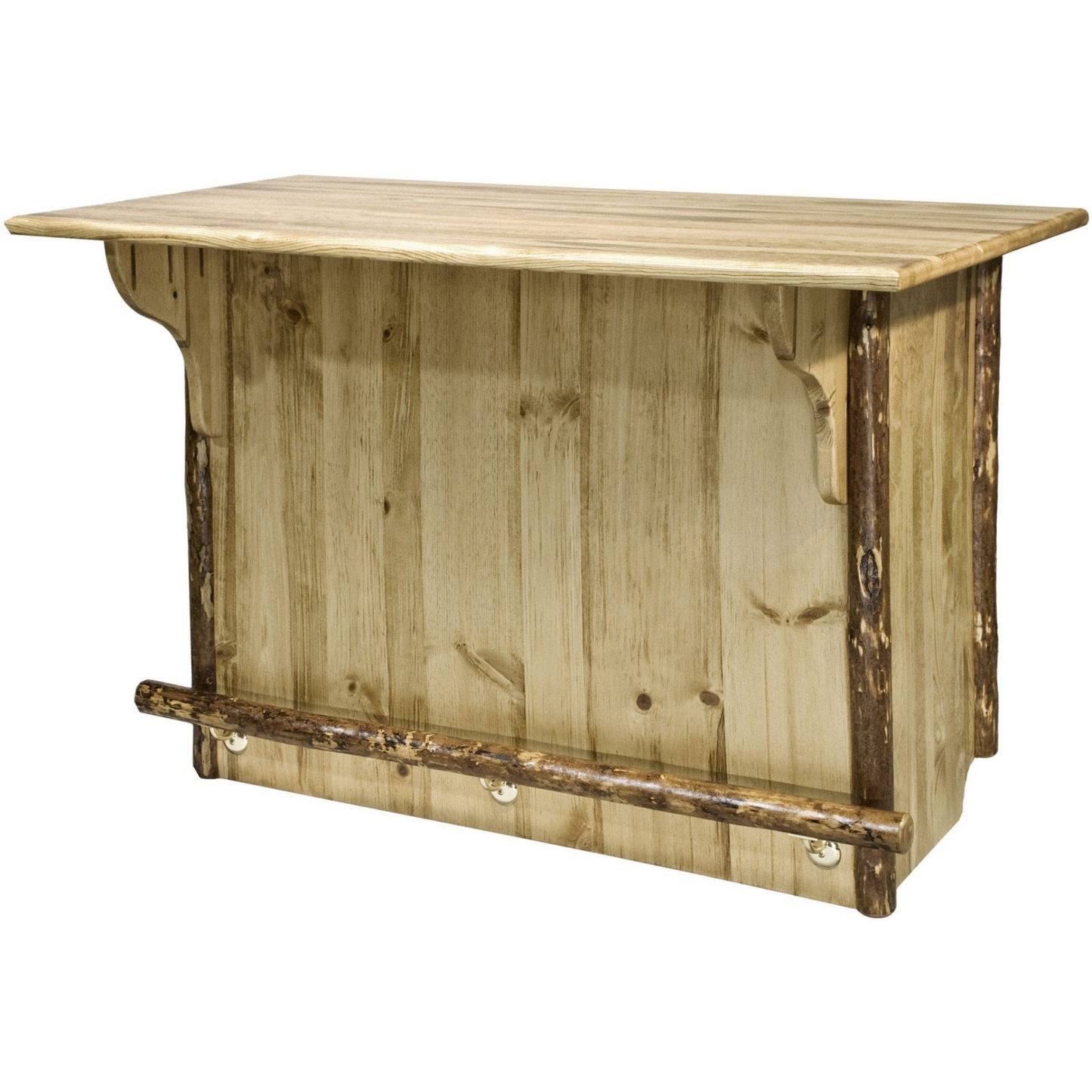 Montana Woodworks Glacier Country Kollektion Bar mit Fußschiene