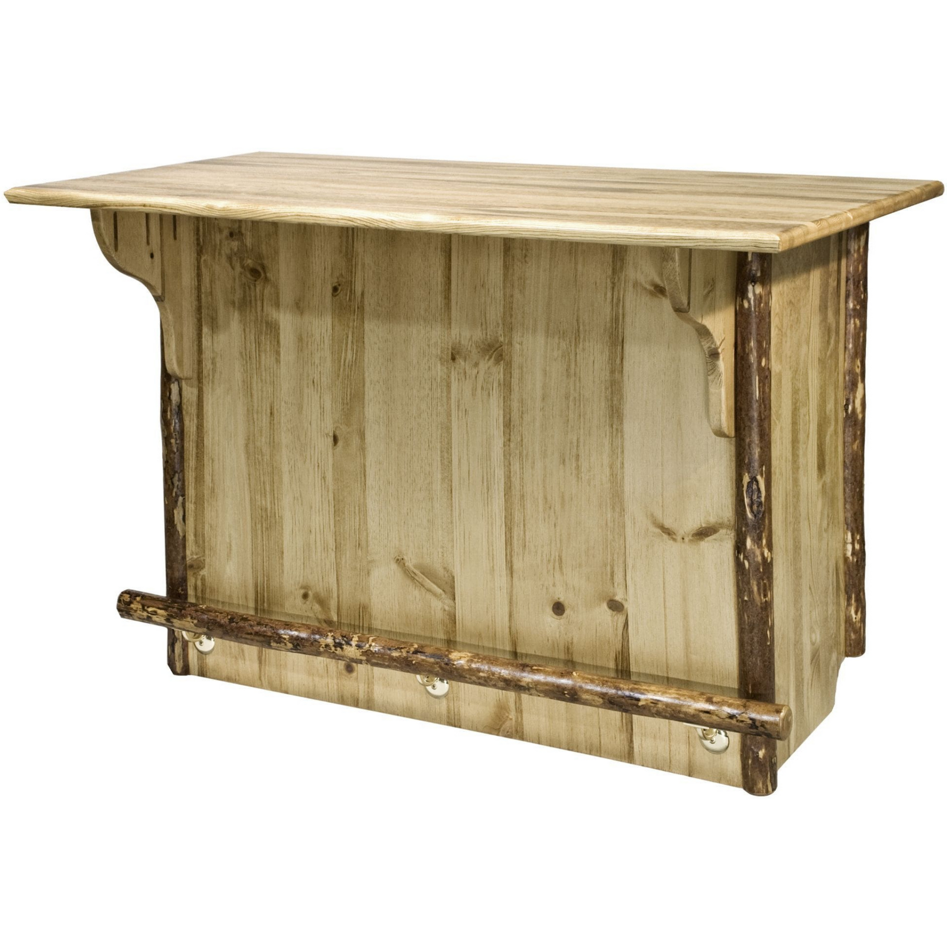 Montana Woodworks Glacier Country Kollektion Bar mit Fußschiene