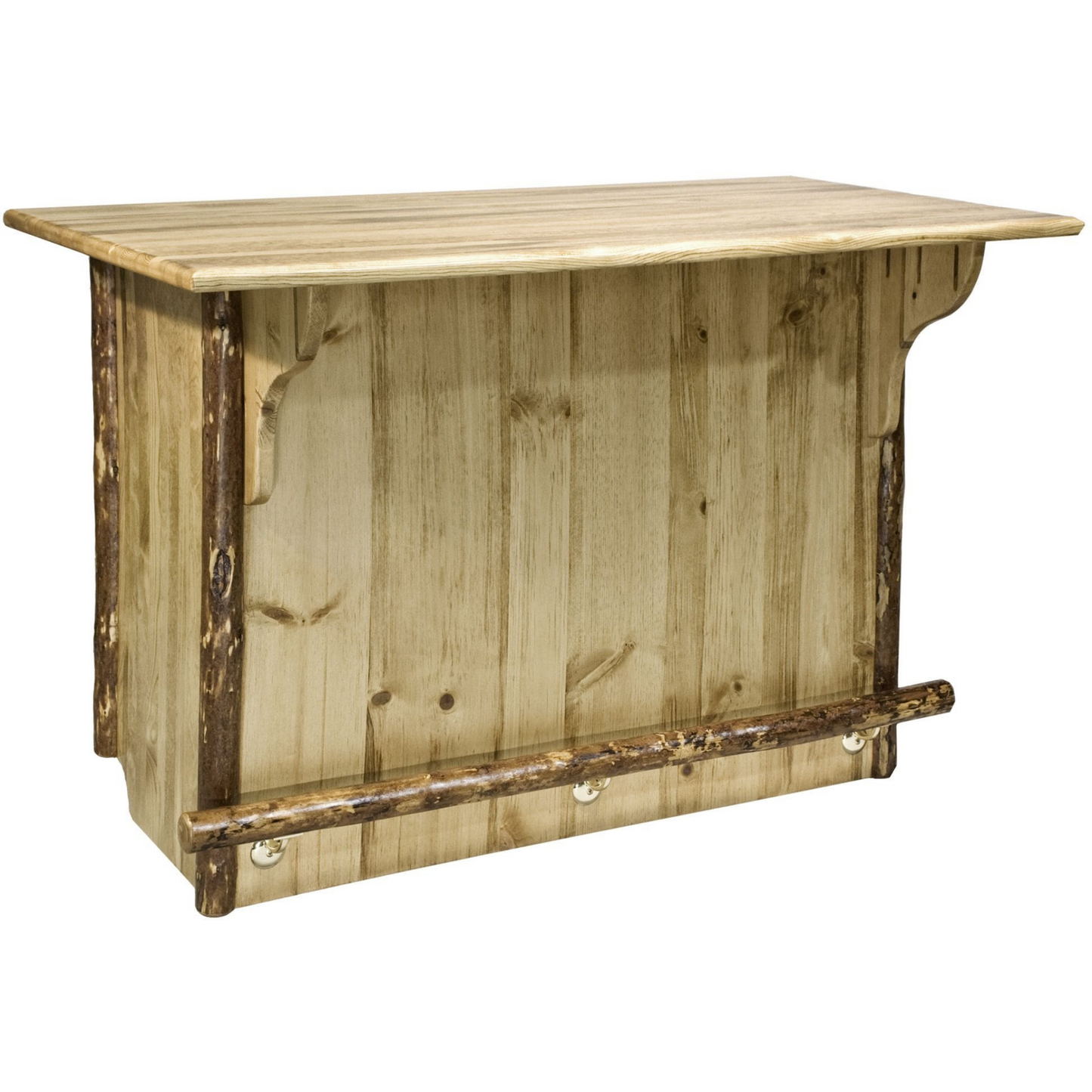 Montana Woodworks Glacier Country Kollektion Bar mit Fußschiene