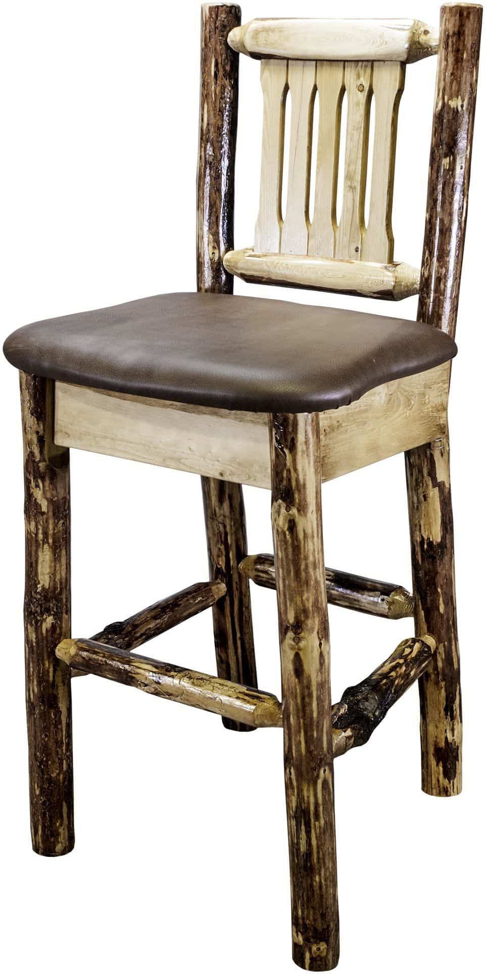Montana Woodworks Glacier Country Kollektion Barshocker mit Polstersitz