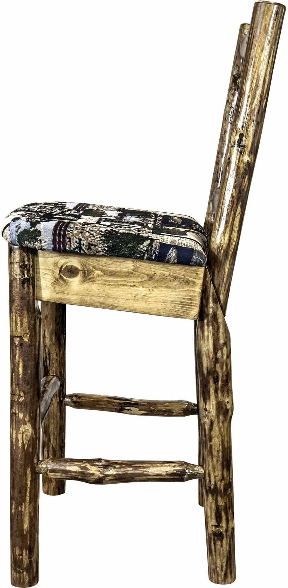 Montana Woodworks Glacier Country Kollektion Barshocker mit Polstersitz
