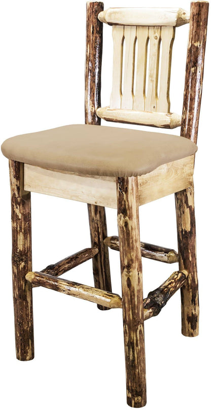 Montana Woodworks Glacier Country Kollektion Barshocker mit Polstersitz