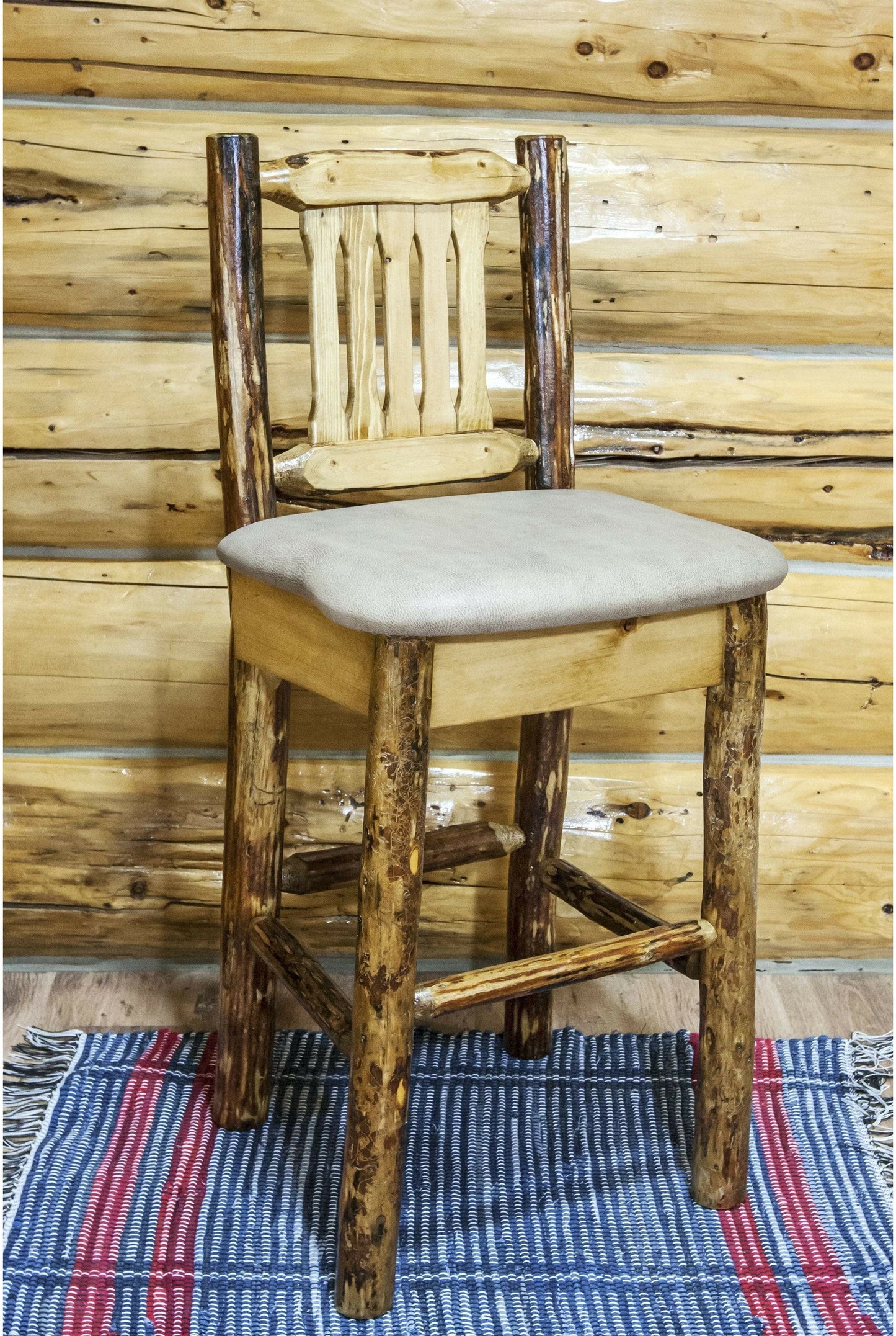 Montana Woodworks Glacier Country Kollektion Barshocker mit Polstersitz