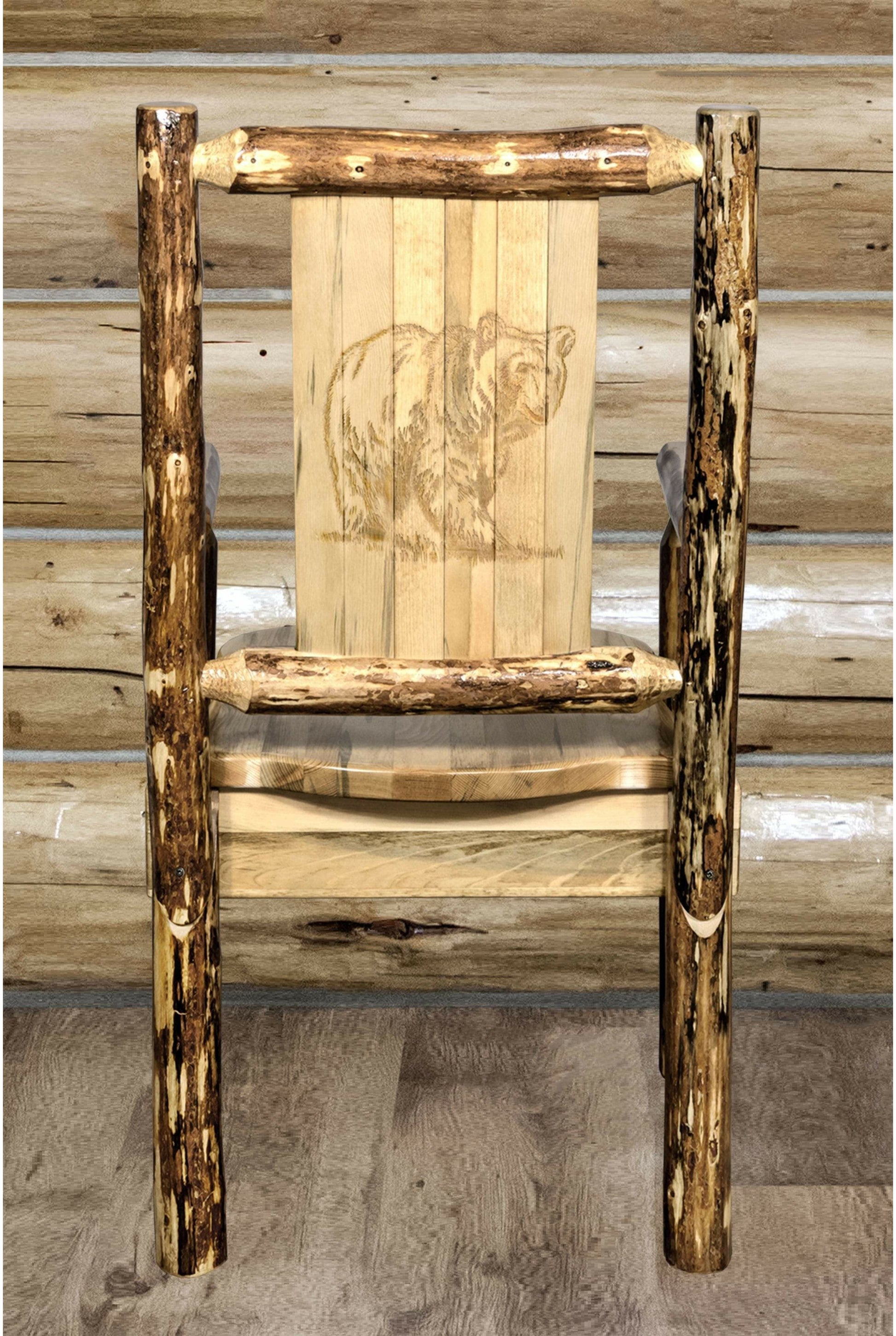 Montana Woodworks Kapitänsstuhl mit Lasergravur