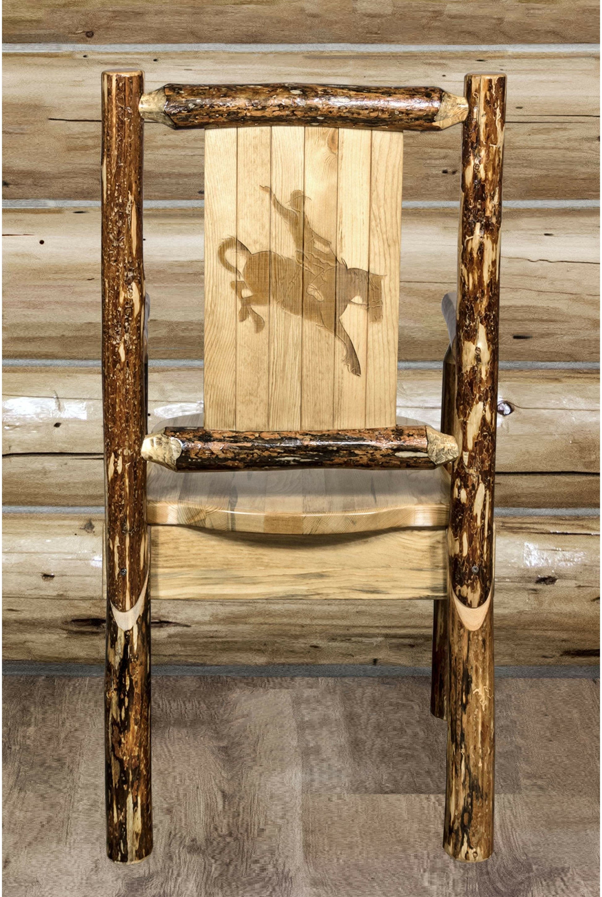 Montana Woodworks Kapitänsstuhl mit Lasergravur