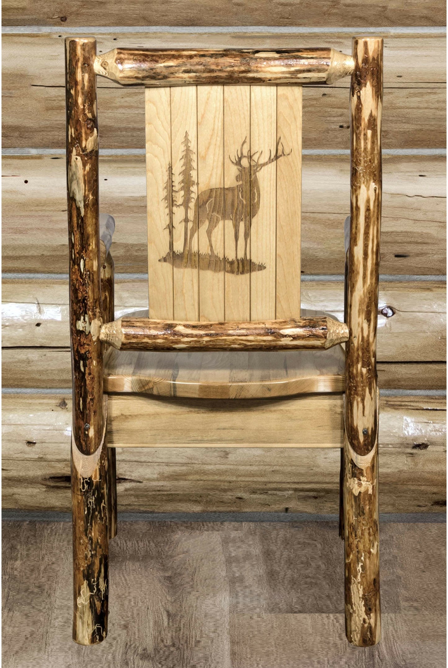 Montana Woodworks Kapitänsstuhl mit Lasergravur