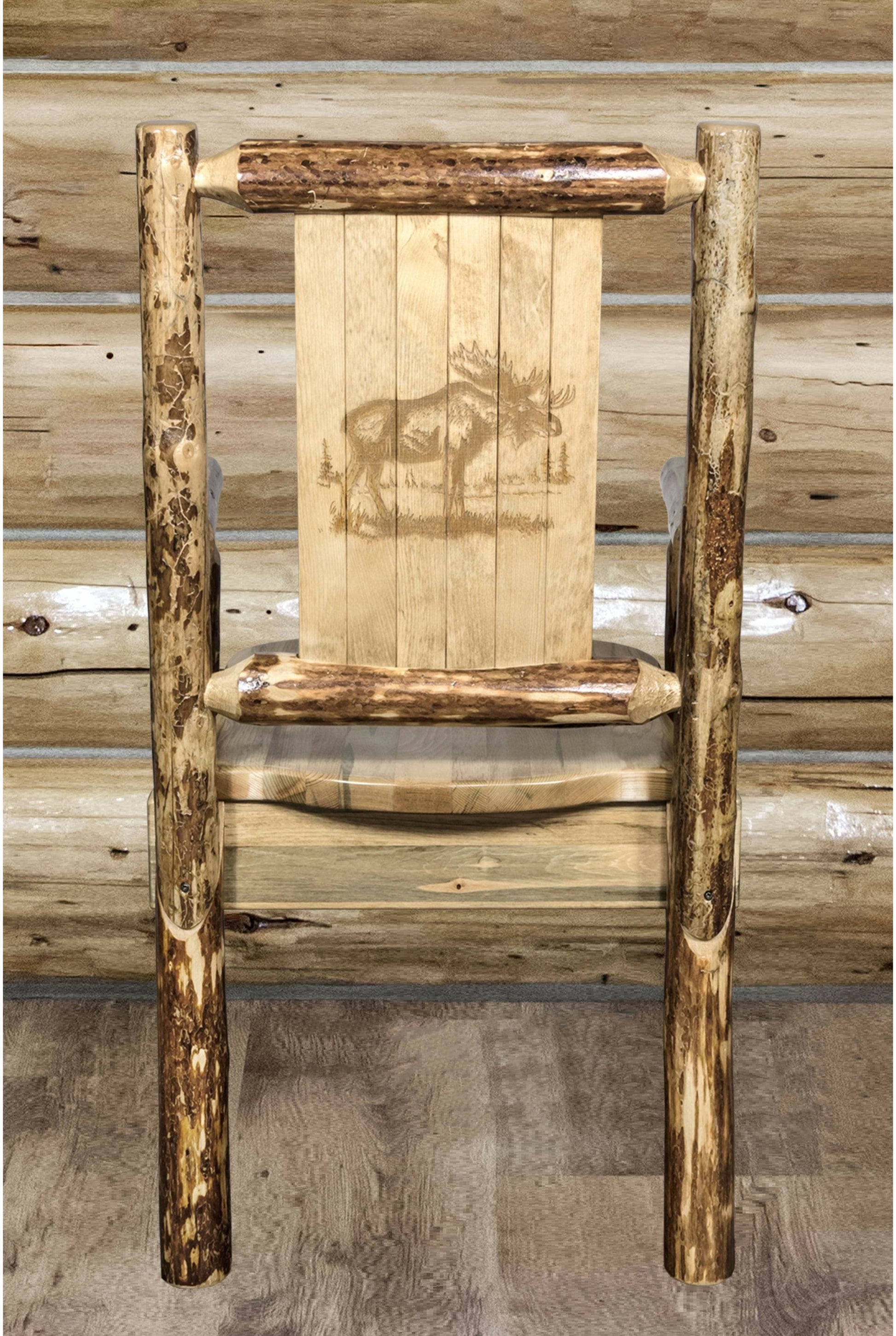 Montana Woodworks Kapitänsstuhl mit Lasergravur