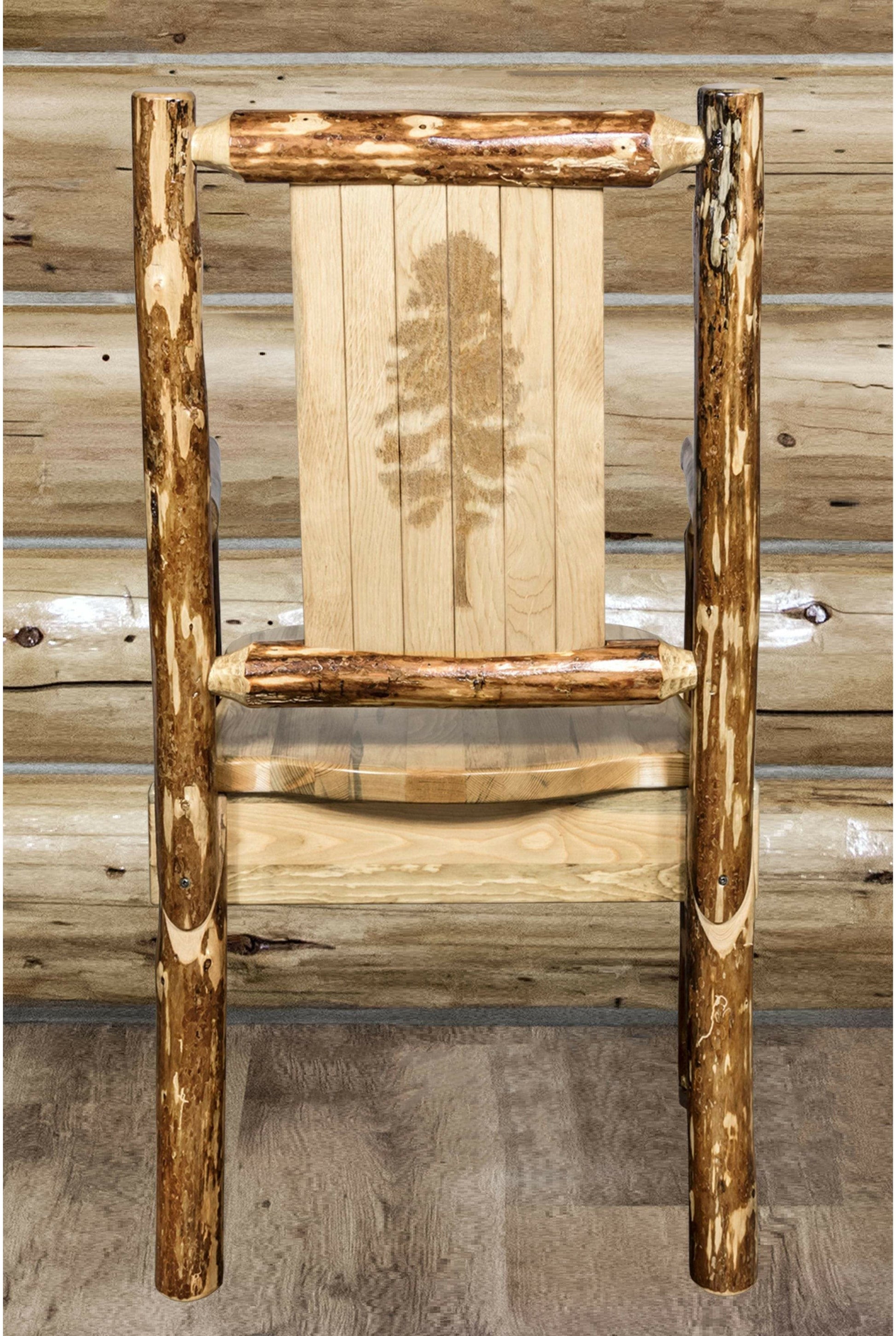 Montana Woodworks Kapitänsstuhl mit Lasergravur
