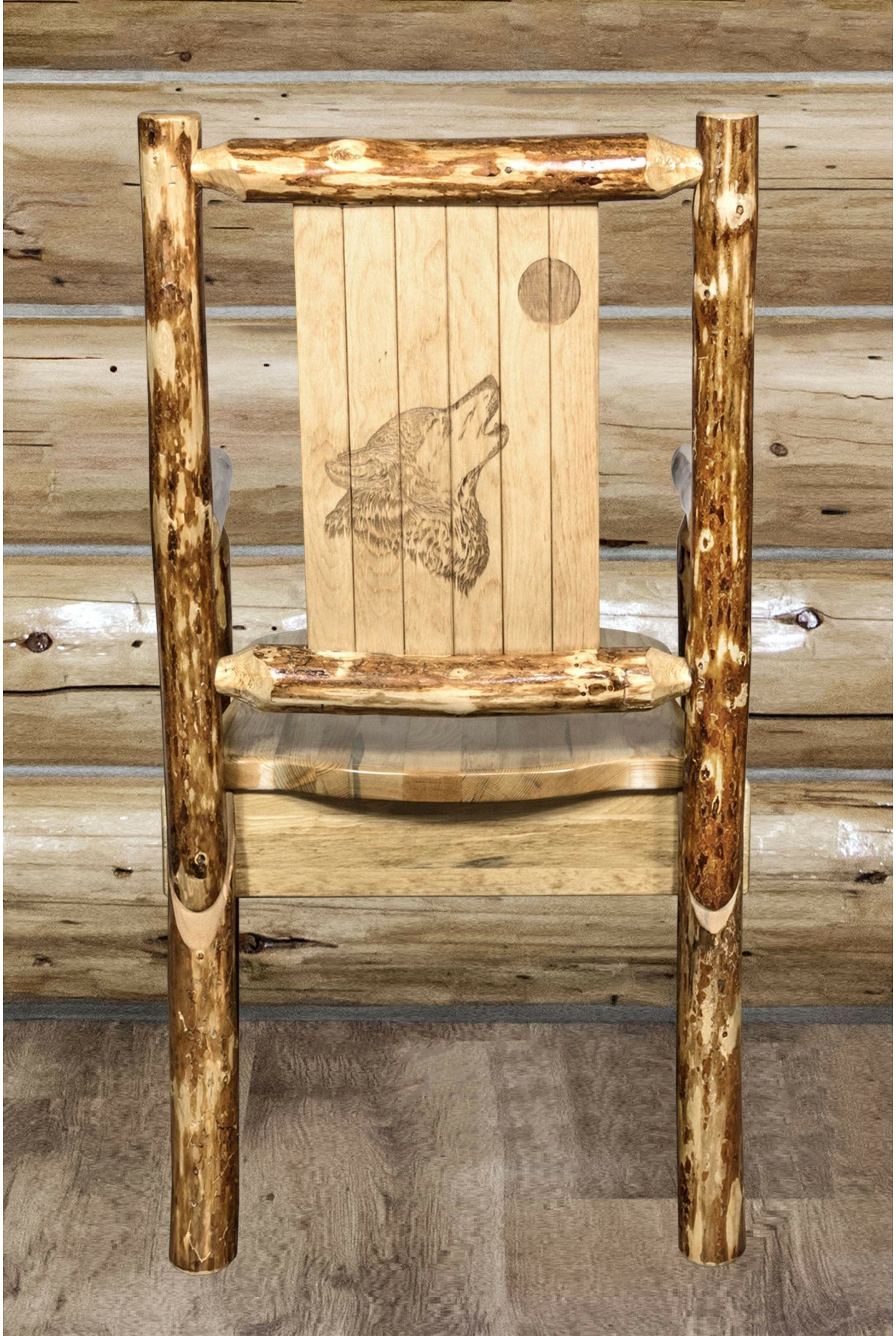 Montana Woodworks Kapitänsstuhl mit Lasergravur