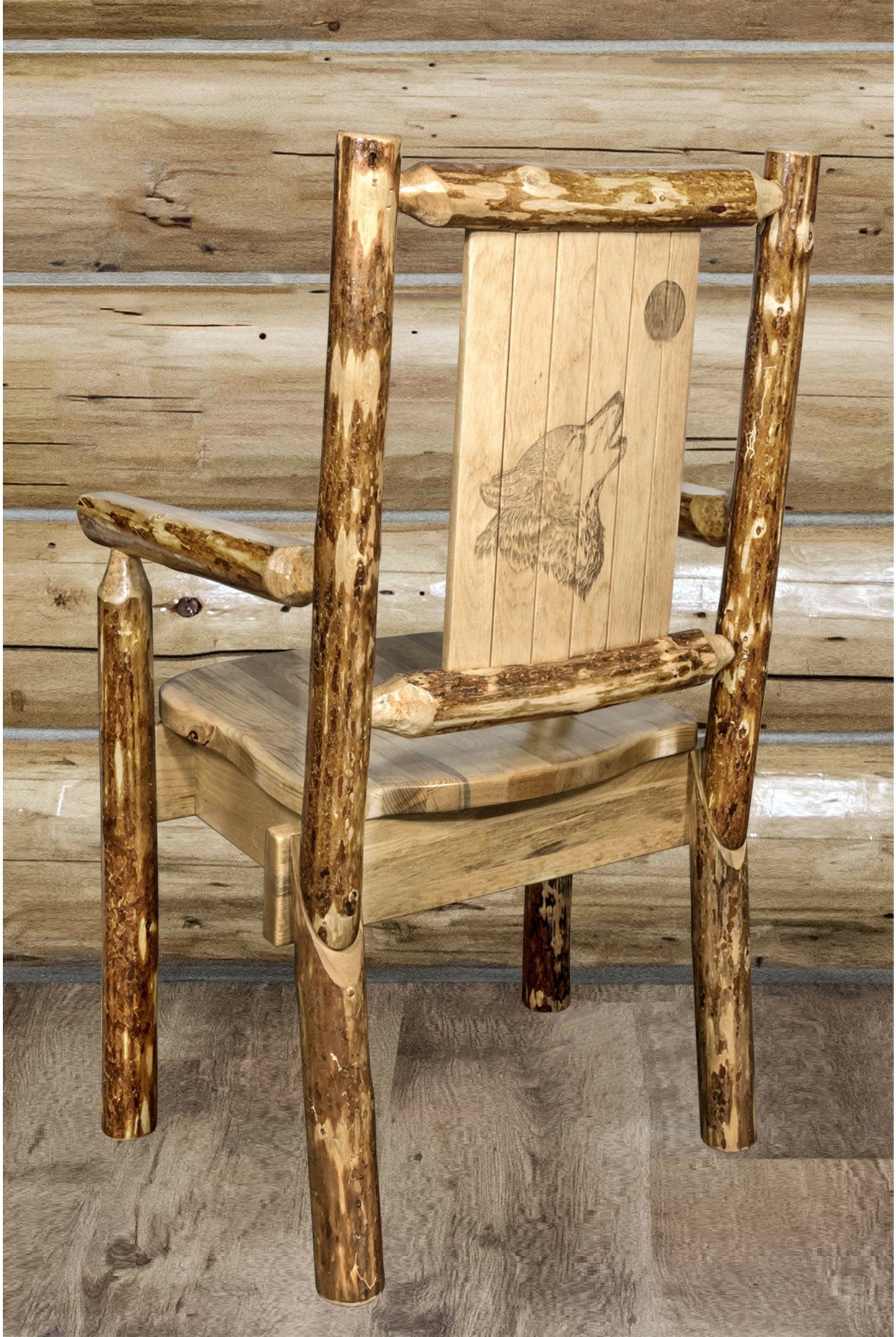 Montana Woodworks Kapitänsstuhl mit Lasergravur