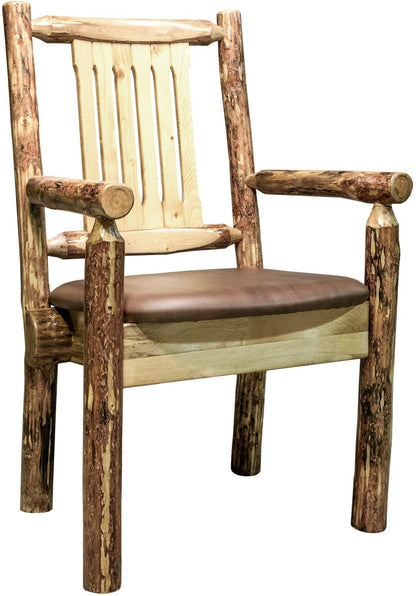 Montana Woodworks Glacier Country Kollektion Kapitänsstuhl mit Polstersitz
