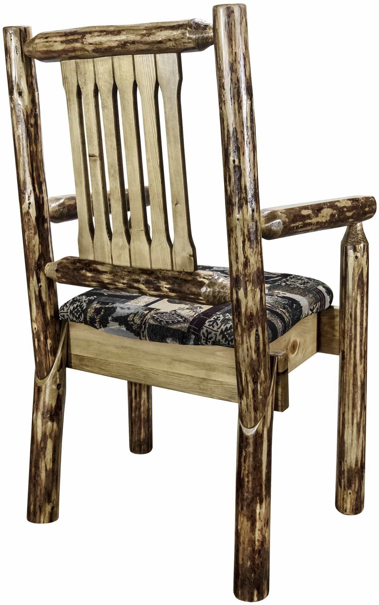Montana Woodworks Glacier Country Kollektion Kapitänsstuhl mit Polstersitz