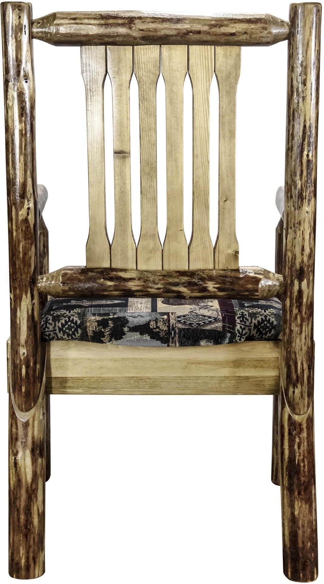 Montana Woodworks Glacier Country Kollektion Kapitänsstuhl mit Polstersitz