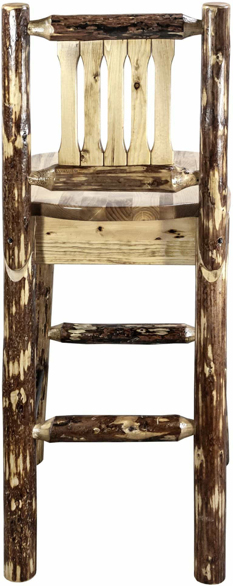 Montana Woodworks Glacier Country Kollektion Counter Height Barshocker mit Rücken