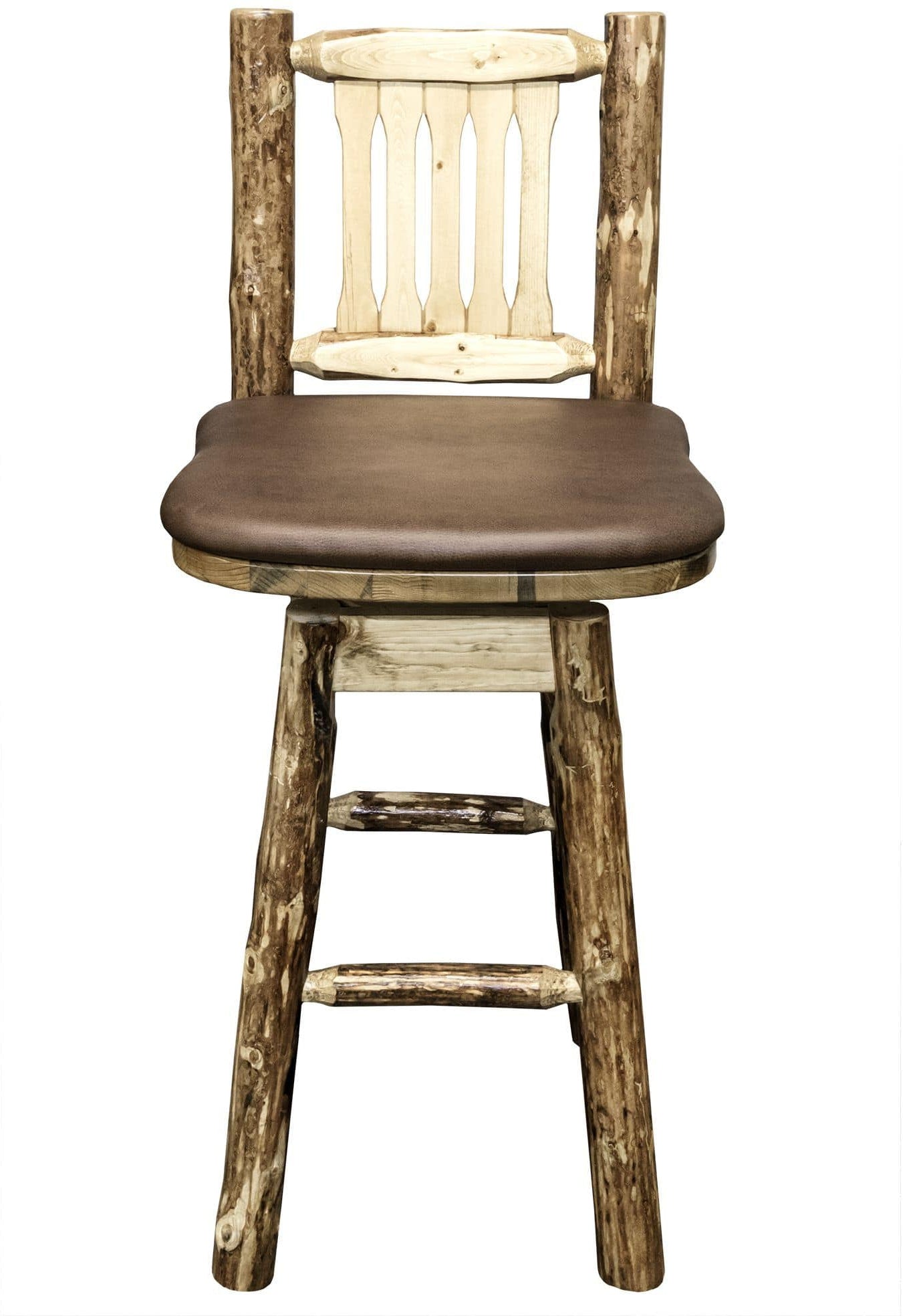 Montana Woodworks Glacier Country Kollektion Counter Height Barshocker mit Back & Swivel