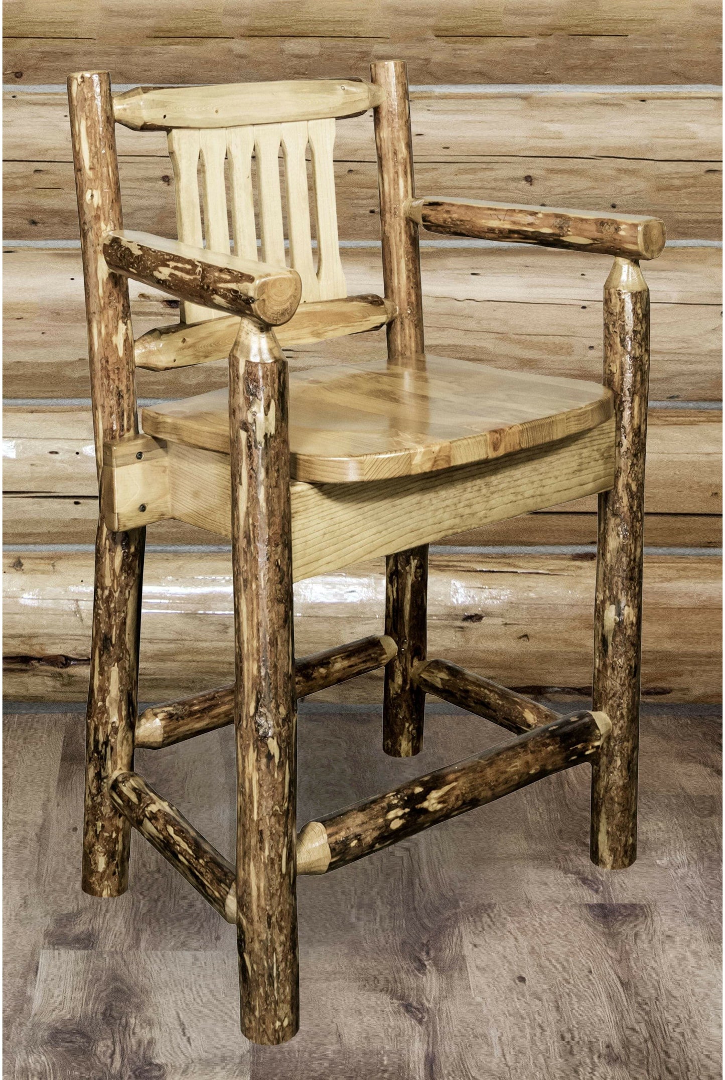 Montana Woodworks Glacier Country Kollektion Counter Height Captain's Barshocker