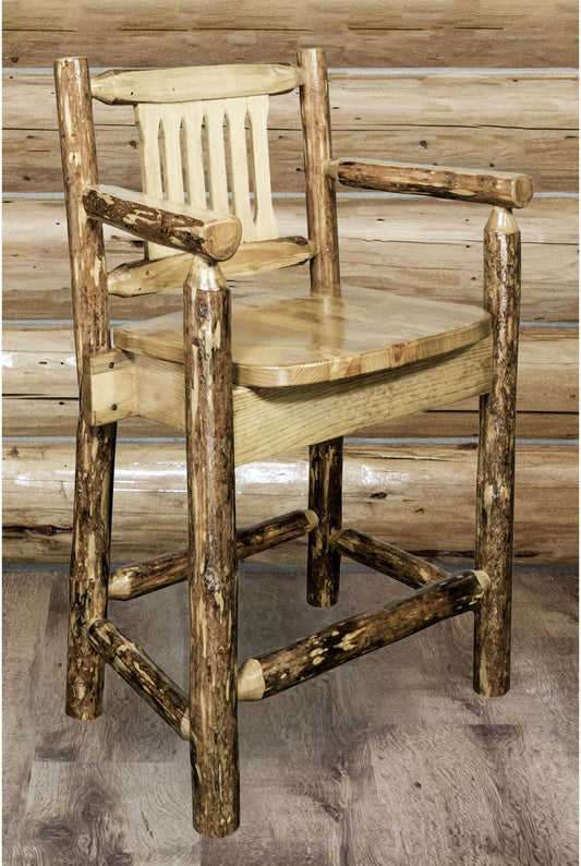 Montana Woodworks Glacier Country Kollektion Counter Height Captain's Barshocker
