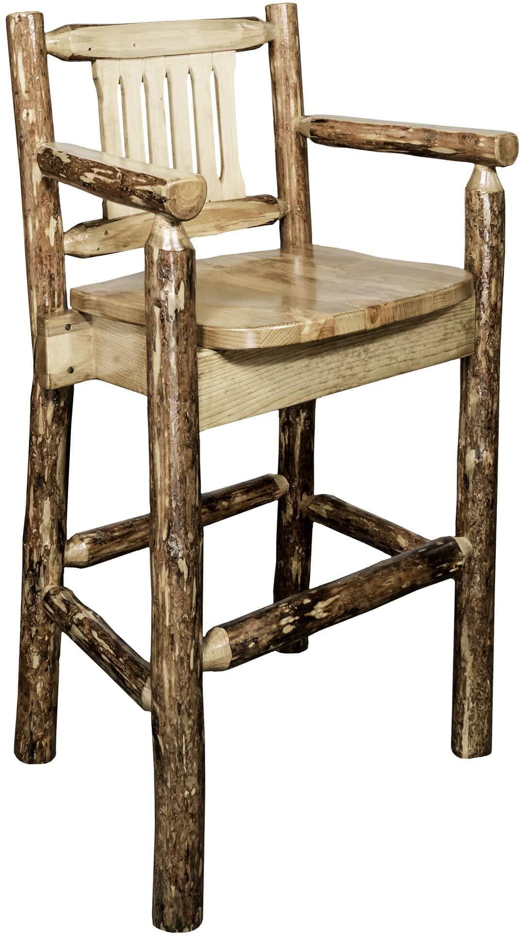 Montana Woodworks Glacier Country Kollektion Counter Height Captain's Barshocker