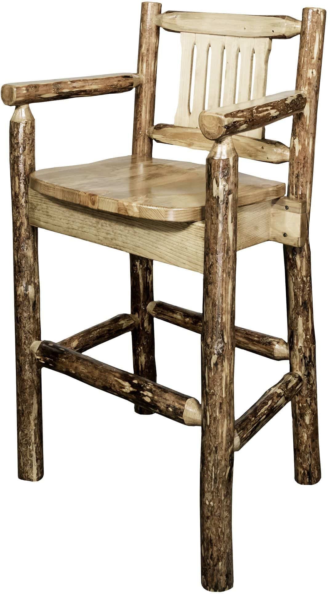 Montana Woodworks Glacier Country Kollektion Counter Height Captain's Barshocker