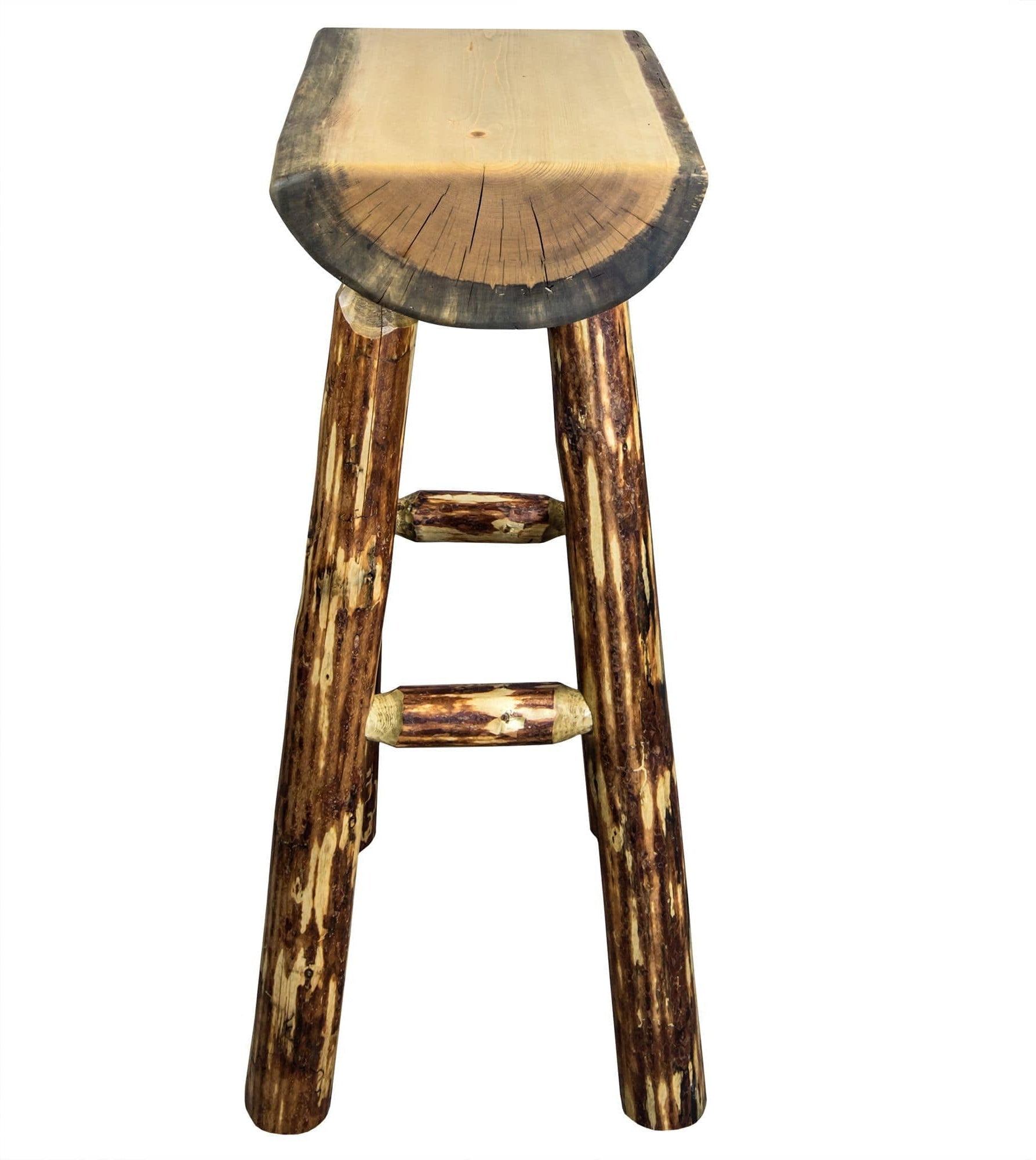 Montana Woodworks Gletscher Country Kollektion Halb Log Barstool