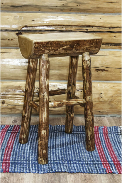 Montana Woodworks Gletscher Country Kollektion Halb Log Barstool